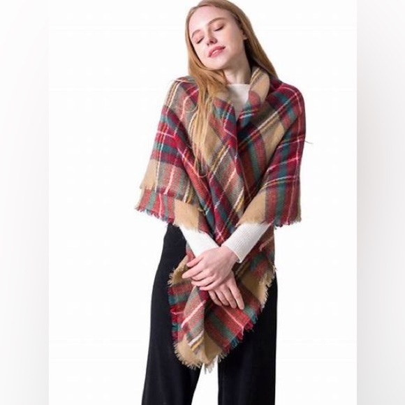 Autumn Scarf 🧣 with Frayed Edges - Picture 1 of 5